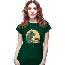 Load image into Gallery viewer, Shirts Fitted Shirts, Woman / Small / Irish Green Gaming Buddies