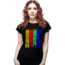 Load image into Gallery viewer, Daily_Deal_Shirts Fitted Shirts, Woman / Small / Black Lets Jam