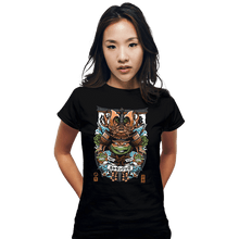 Load image into Gallery viewer, Daily_Deal_Shirts Fitted Shirts, Woman / Small / Black Samurai Mikey