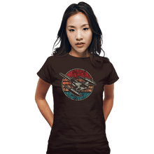 Load image into Gallery viewer, Shirts Fitted Shirts, Woman / Small / Black Vintage Starfighter