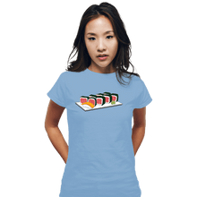 Load image into Gallery viewer, Daily_Deal_Shirts Fitted Shirts, Woman / Small / Powder Blue Rock Rolls