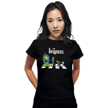 Load image into Gallery viewer, Shirts Fitted Shirts, Woman / Small / Black The Invaders