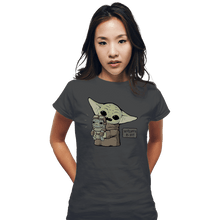 Load image into Gallery viewer, Daily_Deal_Shirts Fitted Shirts, Woman / Small / Charcoal Fluffy Anzellan