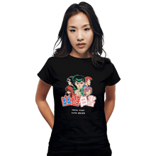 Load image into Gallery viewer, Shirts Fitted Shirts, Woman / Small / Black YuYu Pixels