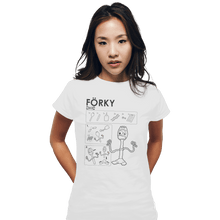 Load image into Gallery viewer, Shirts Fitted Shirts, Woman / Small / White Toy Manual