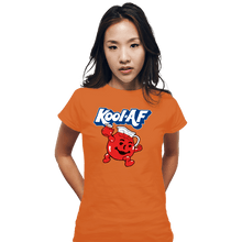 Load image into Gallery viewer, Shirts Fitted Shirts, Woman / Small / Orange Kool AF Man