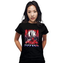 Load image into Gallery viewer, Daily_Deal_Shirts Fitted Shirts, Woman / Small / Black Neon Akira