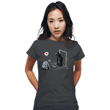 Load image into Gallery viewer, Shirts Fitted Shirts, Woman / Small / Charcoal Cat-At's New Gift