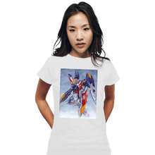 Load image into Gallery viewer, Daily_Deal_Shirts Fitted Shirts, Woman / Small / White Wing Zero Watercolor
