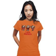 Load image into Gallery viewer, Daily_Deal_Shirts Fitted Shirts, Woman / Small / Orange Little Slackers
