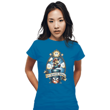 Load image into Gallery viewer, Shirts Fitted Shirts, Woman / Small / Sapphire Super Old School Gamer
