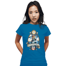 Load image into Gallery viewer, Shirts Fitted Shirts, Woman / Small / Sapphire Super Old School Gamer