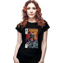Load image into Gallery viewer, Daily_Deal_Shirts Fitted Shirts, Woman / Small / Black Montana Comics