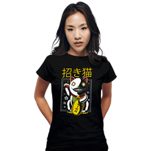 Load image into Gallery viewer, Shirts Fitted Shirts, Woman / Small / Black Emil Maneki Neko
