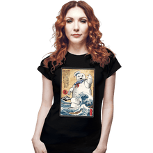 Load image into Gallery viewer, Daily_Deal_Shirts Fitted Shirts, Woman / Small / Black Marshmallow Man In Japan