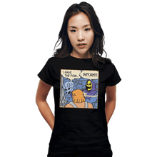 Load image into Gallery viewer, Shirts Fitted Shirts, Woman / Small / Black He-Slap