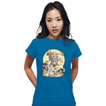 Load image into Gallery viewer, Shirts Fitted Shirts, Woman / Small / Sapphire The Planet Of Oz
