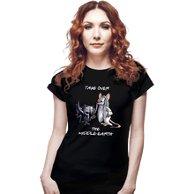 Load image into Gallery viewer, Daily_Deal_Shirts Fitted Shirts, Woman / Small / Black Take Over Middle Earth
