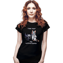 Load image into Gallery viewer, Daily_Deal_Shirts Fitted Shirts, Woman / Small / Black Take Over Middle Earth