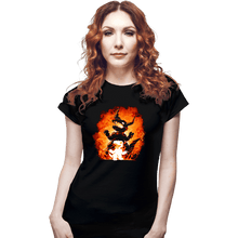 Load image into Gallery viewer, Daily_Deal_Shirts Fitted Shirts, Woman / Small / Black Fire Evolution