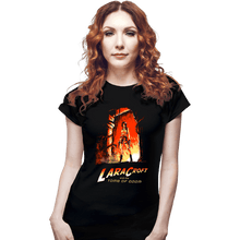 Load image into Gallery viewer, Shirts Fitted Shirts, Woman / Small / Black Indiana Croft
