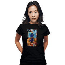 Load image into Gallery viewer, Shirts Fitted Shirts, Woman / Small / Black Fire And Ice Card