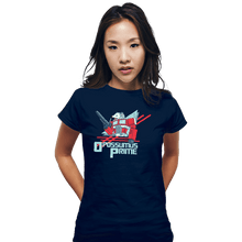 Load image into Gallery viewer, Shirts Fitted Shirts, Woman / Small / Navy Opossumus Prime