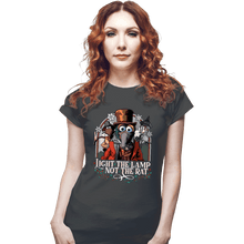 Load image into Gallery viewer, Daily_Deal_Shirts Fitted Shirts, Woman / Small / Charcoal Light The Lamp Not the Rat