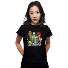 Load image into Gallery viewer, Daily_Deal_Shirts Fitted Shirts, Woman / Small / Black Christmas RPG
