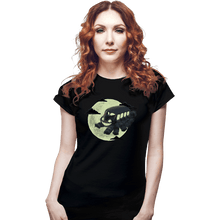 Load image into Gallery viewer, Shirts Fitted Shirts, Woman / Small / Black Midnight Nekobus