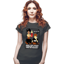 Load image into Gallery viewer, Daily_Deal_Shirts Fitted Shirts, Woman / Small / Charcoal IT Support