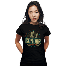 Load image into Gallery viewer, Daily_Deal_Shirts Fitted Shirts, Woman / Small / Black Gondor Beer