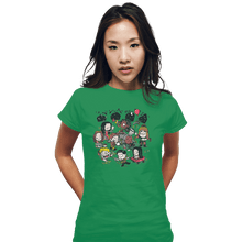 Load image into Gallery viewer, Shirts Fitted Shirts, Woman / Small / Irish Green Fireflys