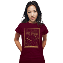 Load image into Gallery viewer, Secret_Shirts Fitted Shirts, Woman / Small / Maroon Disk System