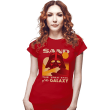 Load image into Gallery viewer, Shirts Fitted Shirts, Woman / Small / Red Sand, The True Evil Of The Galaxy