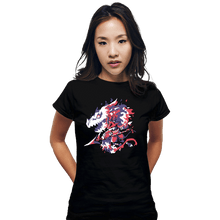 Load image into Gallery viewer, Daily_Deal_Shirts Fitted Shirts, Woman / Small / Black Dragon Knight