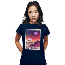 Load image into Gallery viewer, Shirts Fitted Shirts, Woman / Small / Navy Visit Arrakis