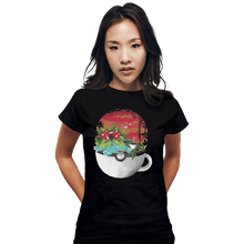 Load image into Gallery viewer, Shirts Fitted Shirts, Woman / Small / Black Cup Of Grass