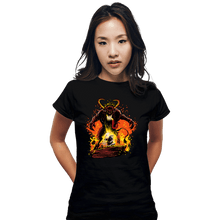 Load image into Gallery viewer, Daily_Deal_Shirts Fitted Shirts, Woman / Small / Black You Shall Not Pass, Krampus!