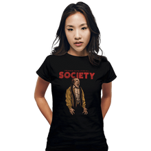 Load image into Gallery viewer, Daily_Deal_Shirts Fitted Shirts, Woman / Small / Black A Society
