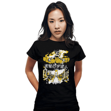 Load image into Gallery viewer, Shirts Fitted Shirts, Woman / Small / Black Attack on Moon