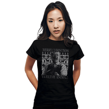 Load image into Gallery viewer, Shirts Fitted Shirts, Woman / Small / Black Ya Filthy Animal