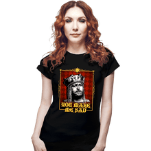 Load image into Gallery viewer, Daily_Deal_Shirts Fitted Shirts, Woman / Small / Black You Make Me Sad