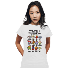 Load image into Gallery viewer, Daily_Deal_Shirts Fitted Shirts, Woman / Small / White Once Upon A Time In Shadaloo