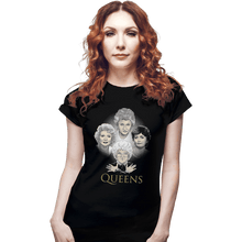 Load image into Gallery viewer, Shirts Fitted Shirts, Woman / Small / Black Golden Queens
