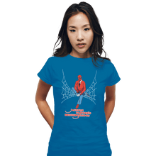 Load image into Gallery viewer, Shirts Fitted Shirts, Woman / Small / Sapphire Mister Parker's Neighborhood