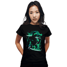 Load image into Gallery viewer, Daily_Deal_Shirts Fitted Shirts, Woman / Small / Black Pirate-Hunter