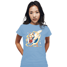 Load image into Gallery viewer, Daily_Deal_Shirts Fitted Shirts, Woman / Small / Powder Blue Sailor Bird