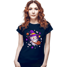 Load image into Gallery viewer, Shirts Fitted Shirts, Woman / Small / Navy Moogle Witch
