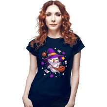 Load image into Gallery viewer, Shirts Fitted Shirts, Woman / Small / Navy Moogle Witch